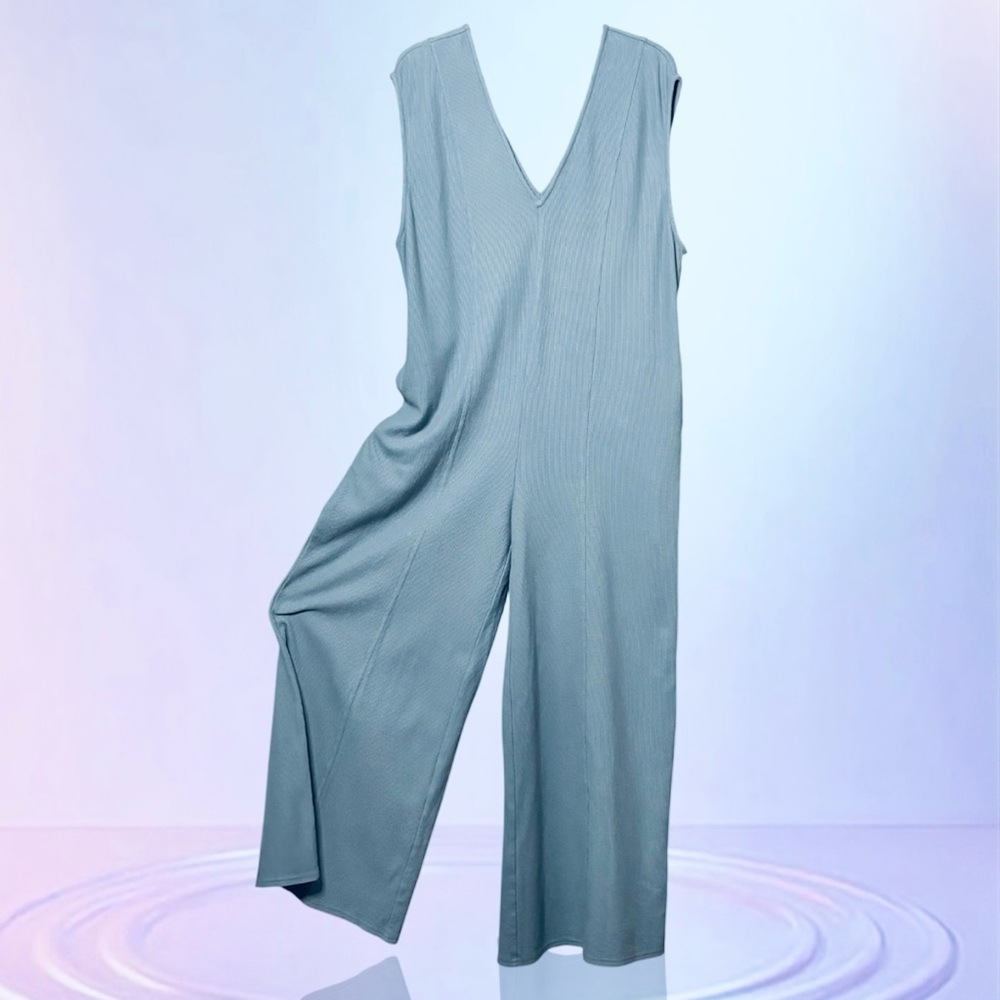 FREE PEOPLE BEACH | Avenue One-Piece Jumpsuit Cotton Oversized Wide Leg Size S